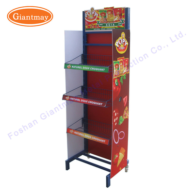 Kartoffel-Chips Floor Stand Grocery Bread-Einzelhandels-Präsentationsständer
