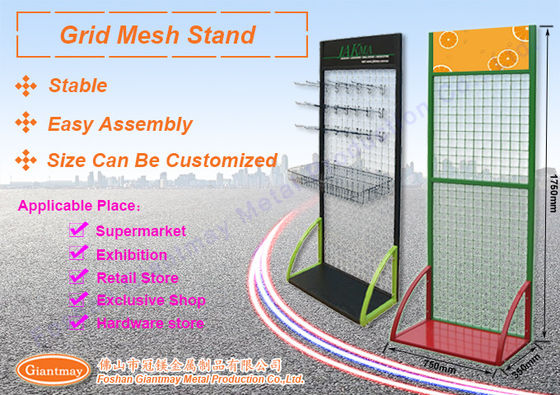 Das Einzelhandelsgeschäft-Hängen hakt Süßigkeits-Gestell-Draht-Ausstellungsstand