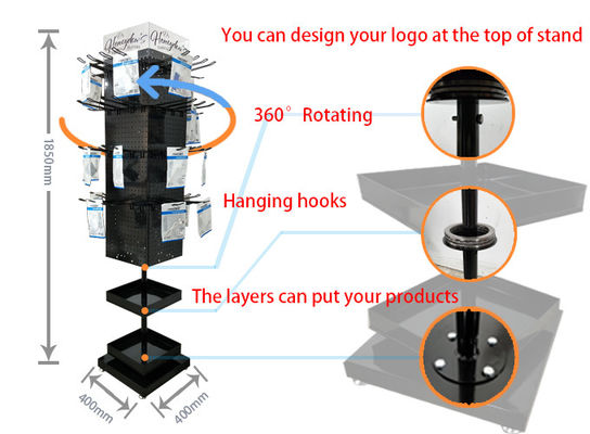 Armband-Schmuck-Gestell-batteriebetriebener drehender Ausstellungsstand