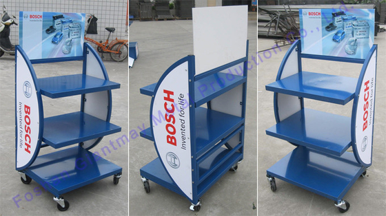Auto-Speicher-Regal-elektrischer Fahrrad-Metallbatterie-Präsentationsständer