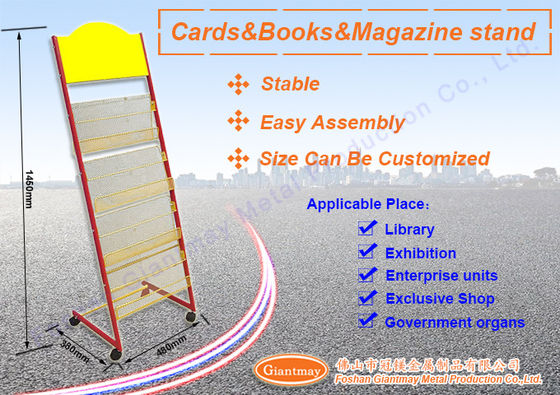 Edelstahl-Zeitschriften-Draht-Metall beansprucht Zeitschriften-Stand stark