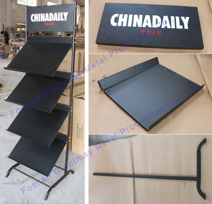 Metalldraht-Kleinwerkstatt-Stand-Zeitschriften-Präsentationsständer